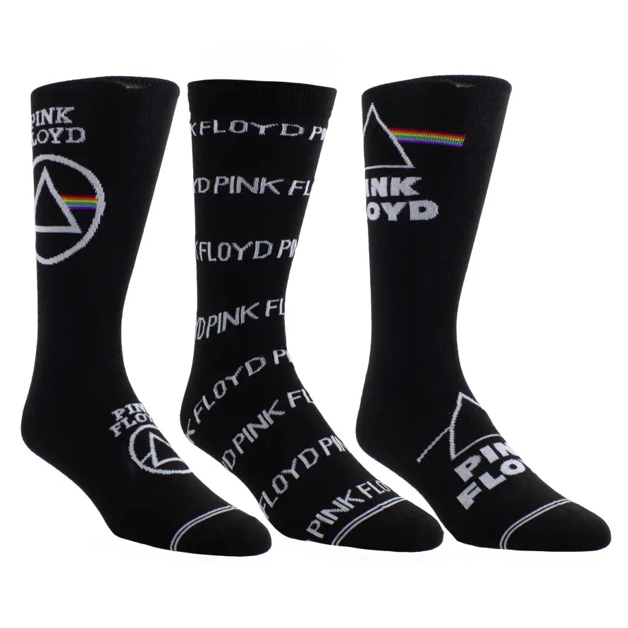 Pink Floyd Guitar Tin Crew Socks - 3 Pack