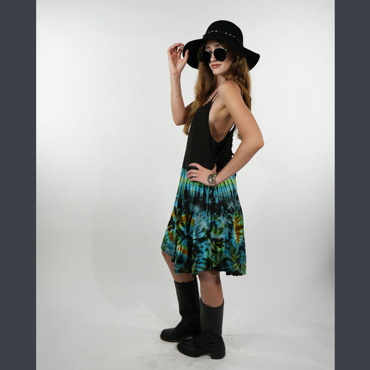 Emerald Aura Tie Dye Sundress