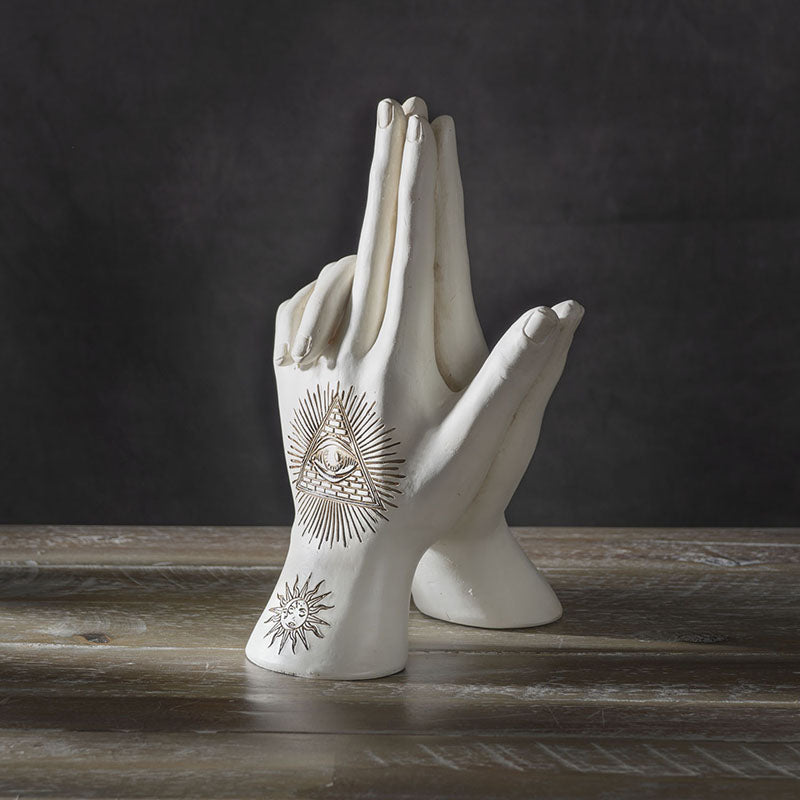 Mystic Mudra Celestial Palmistry Hands Statue
