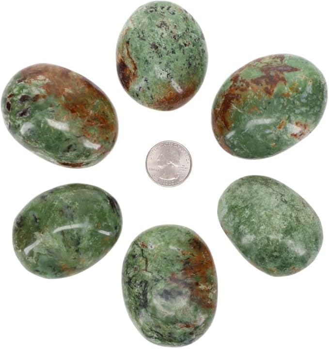 TruEnergy Chrysoprase Palm Stone - 2"