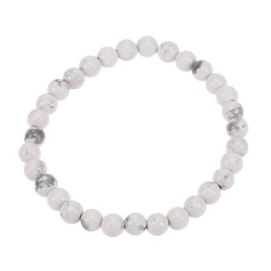 Howlite Bracelet - 6mm