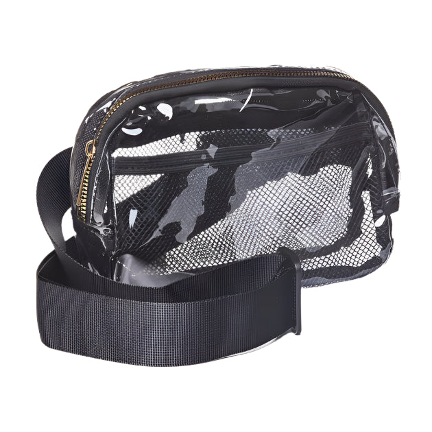 Belt Bag in Clear and Black Trim SALE
