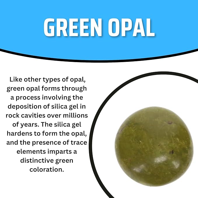TruEnergy Green Opal Palm Stone - 2"