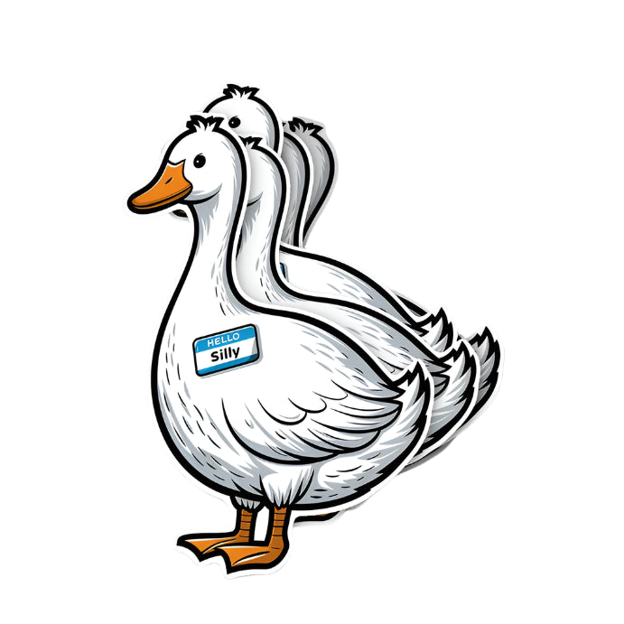 Silly Goose Sticker - 2"