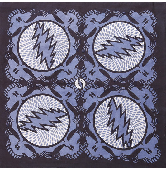 Grateful Dead Spin Your Face Bandana in Slate