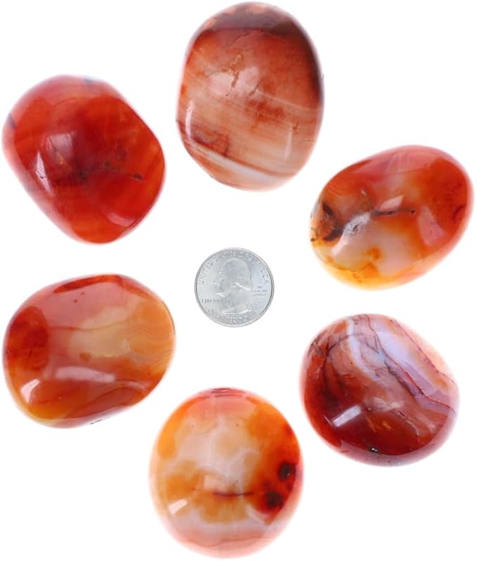TruEnergy Carnelian Palm Stone - 2"