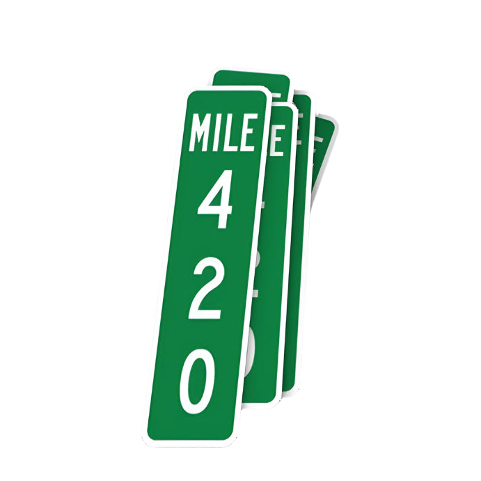 Mile Marker 420 Sticker - 2"