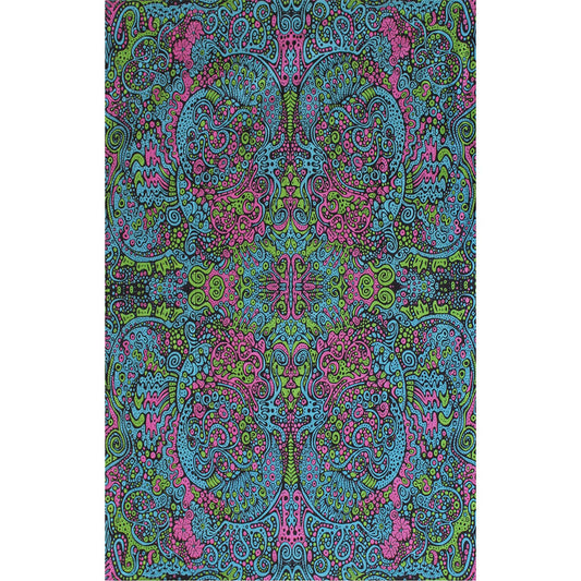 3D Psychedelic Liquid E Tapestry 60x90 - Art by Chris Pinkerton