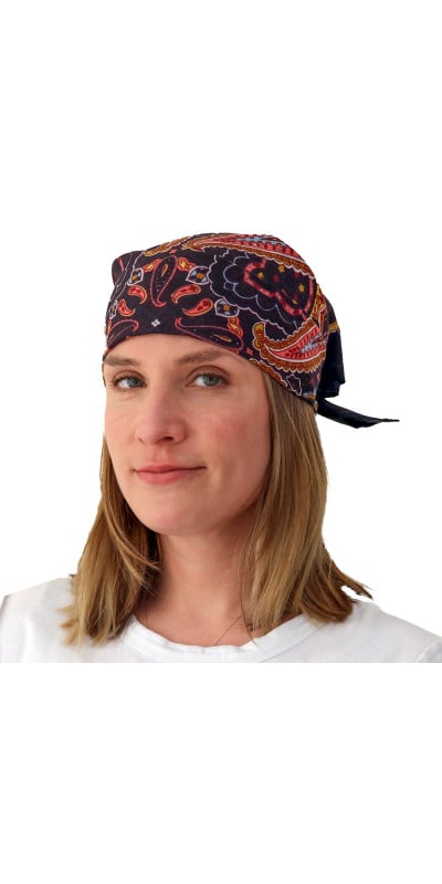 Coral Paisley Bandana