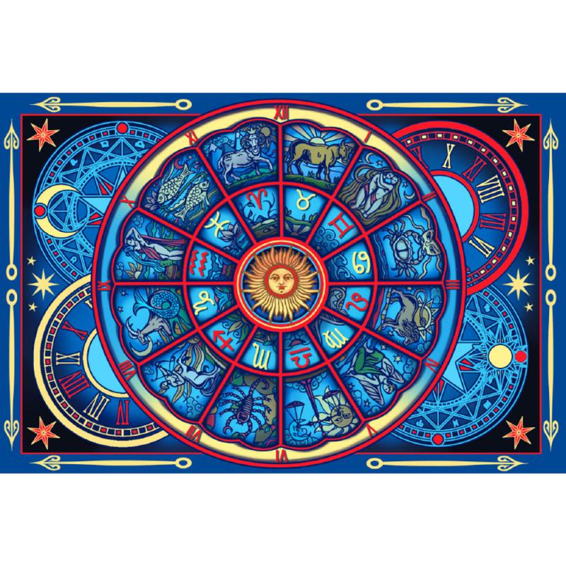 Zodiac Wheel Tapestry
