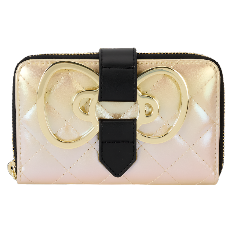 Loungefly Sanrio Hello Kitty 50th Anniversary Gold Zip Around Wallet SALE