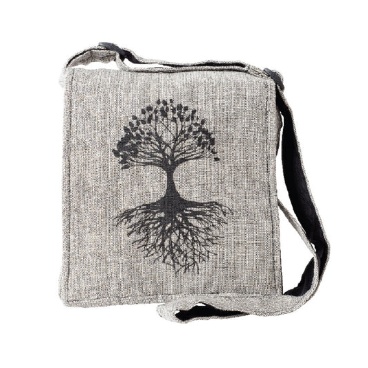 Tree of Life Cotton Crossbody Bag