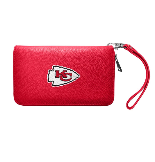 NFL Kansas City Chiefs Pebble Organizer Zip Wallet