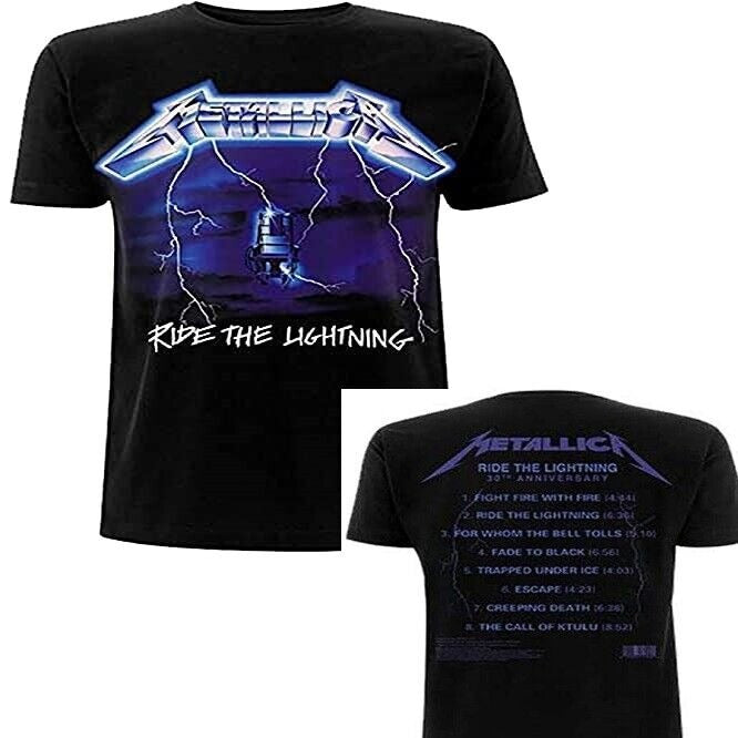 Metallica Ride the Lightning Mens T-Shirt - Mens Tees Lightweight - Brand New