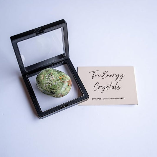 TruEnergy Chrysoprase Palm Stone - 2"