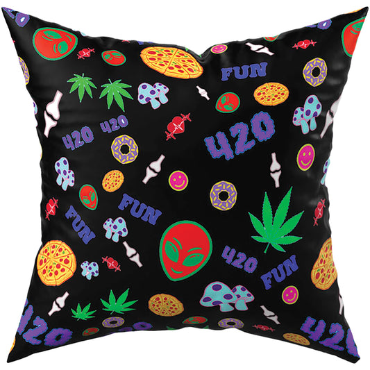 420 Mushroom Donut Plush Pillow