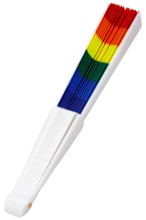 Rainbow Folding Hand Fan