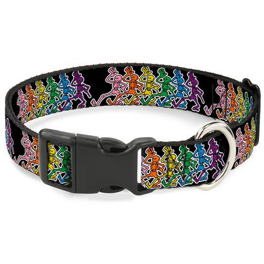 Grateful Dead Dancing Skeletons Dog Collar 1" inch Wide