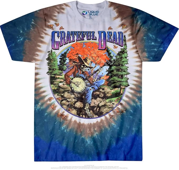 Grateful Dead Banjo Tie Dye T-Shirt