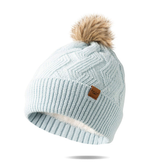 Britt's Knits Pom Beanie in Sky