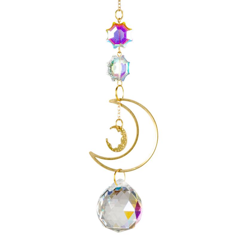 Moon Crescent Crystal Suncatcher