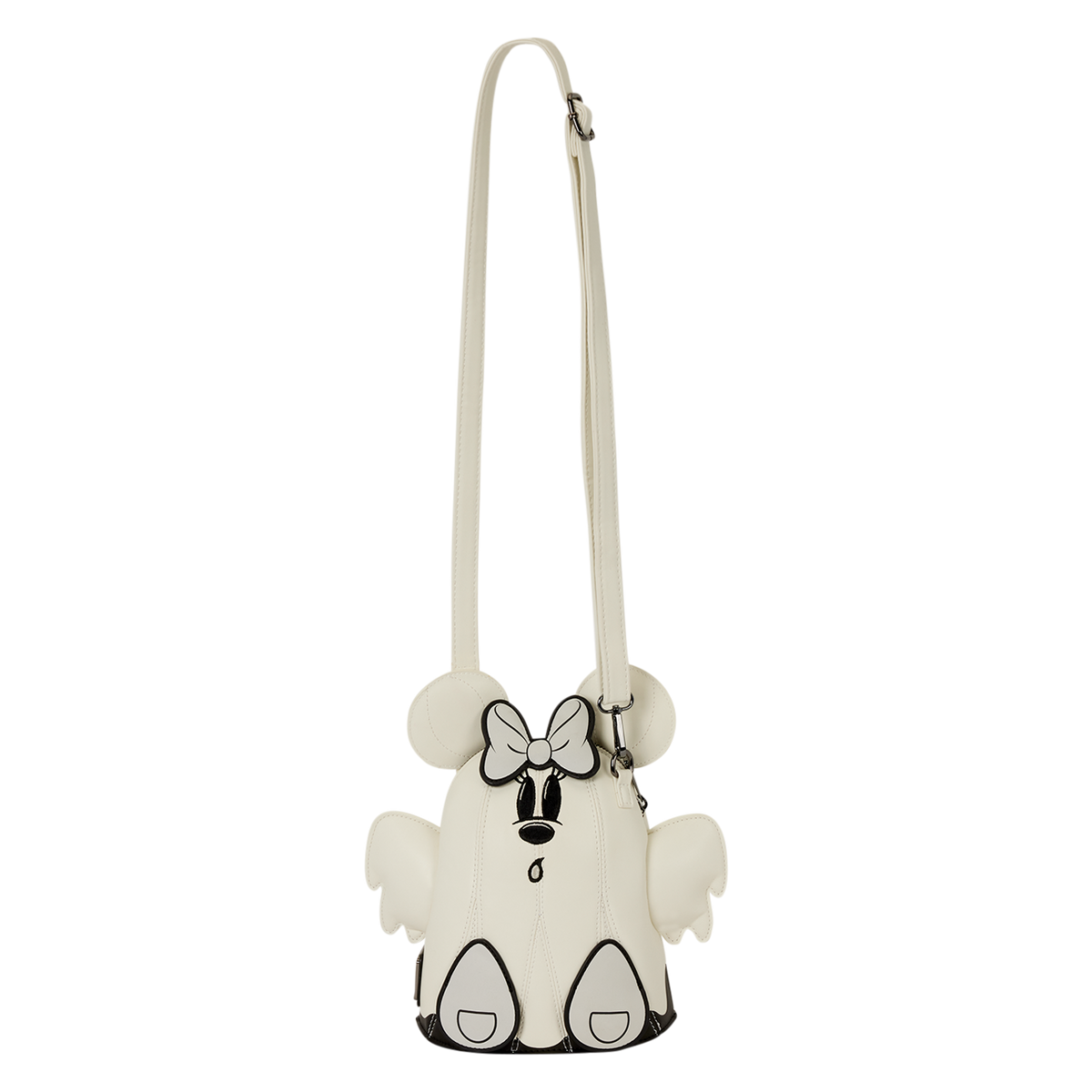 Loungefly Mickey & Minnie Mouse Ghost Glow Figural Crossbody Bag