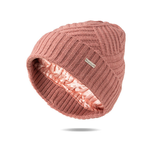 Britt's Knits Satin-Lined Beanie in Pink