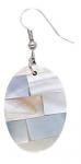 White Shell Oval Earrings SALE