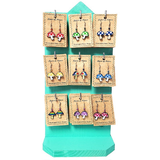 Acrylic Mushroom Earrings - Assorted