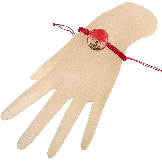 Acrylic Tree of Life Pull Tie Bracelet