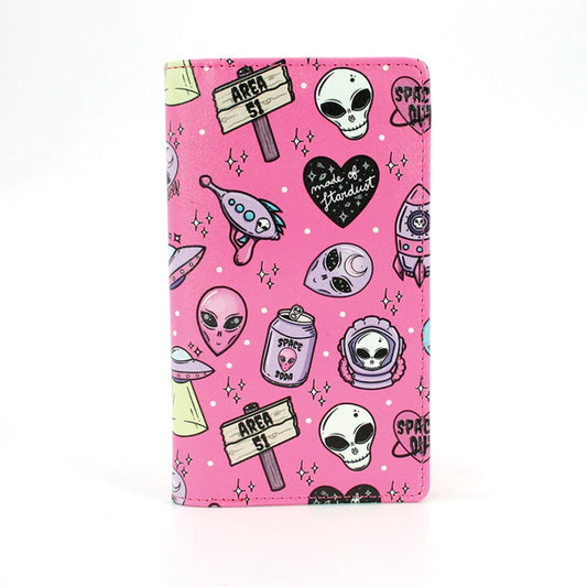 Alien Collage Wallet in Pink