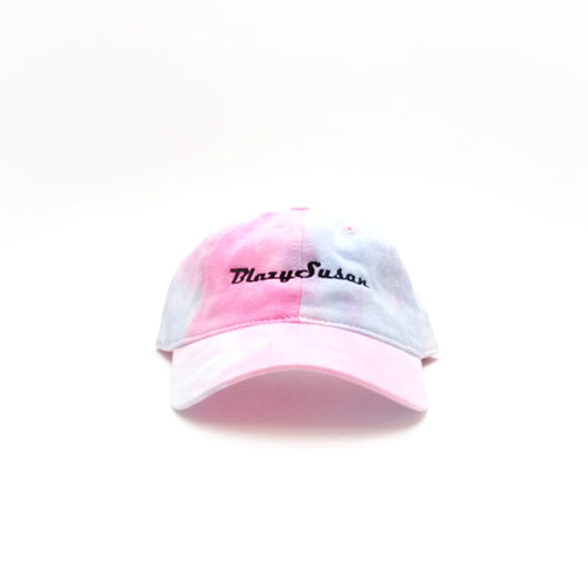 Blazy Susan Dad Hat - Blue/Pink Tie Dye