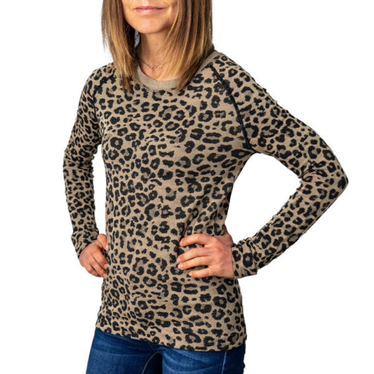 Britts Knits Leopard Fleece Tops