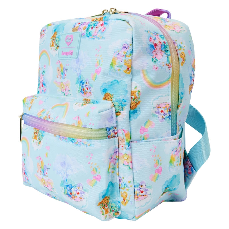 Loungefly Care Bear Cousins All-Over Print Nylon Square Mini Backpack SALE