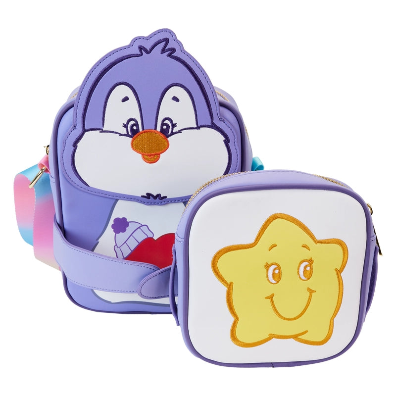 Loungefly Care Bear Cousins Cozy Heart Penguin Crossbuddies® Cosplay Crossbody Bag with Coin Bag SALE