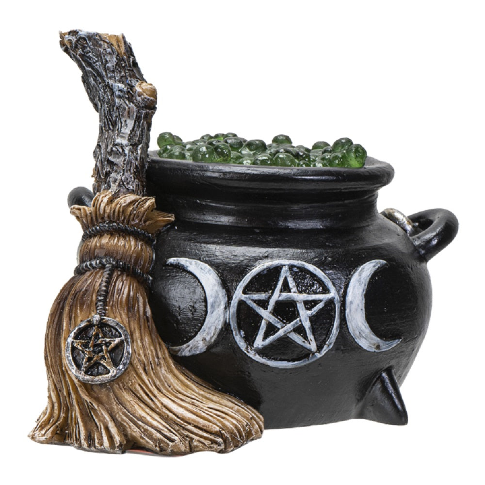 Cauldron with Broom
