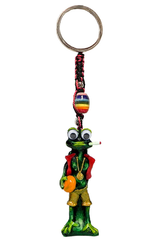 Chillin Frog Keychain