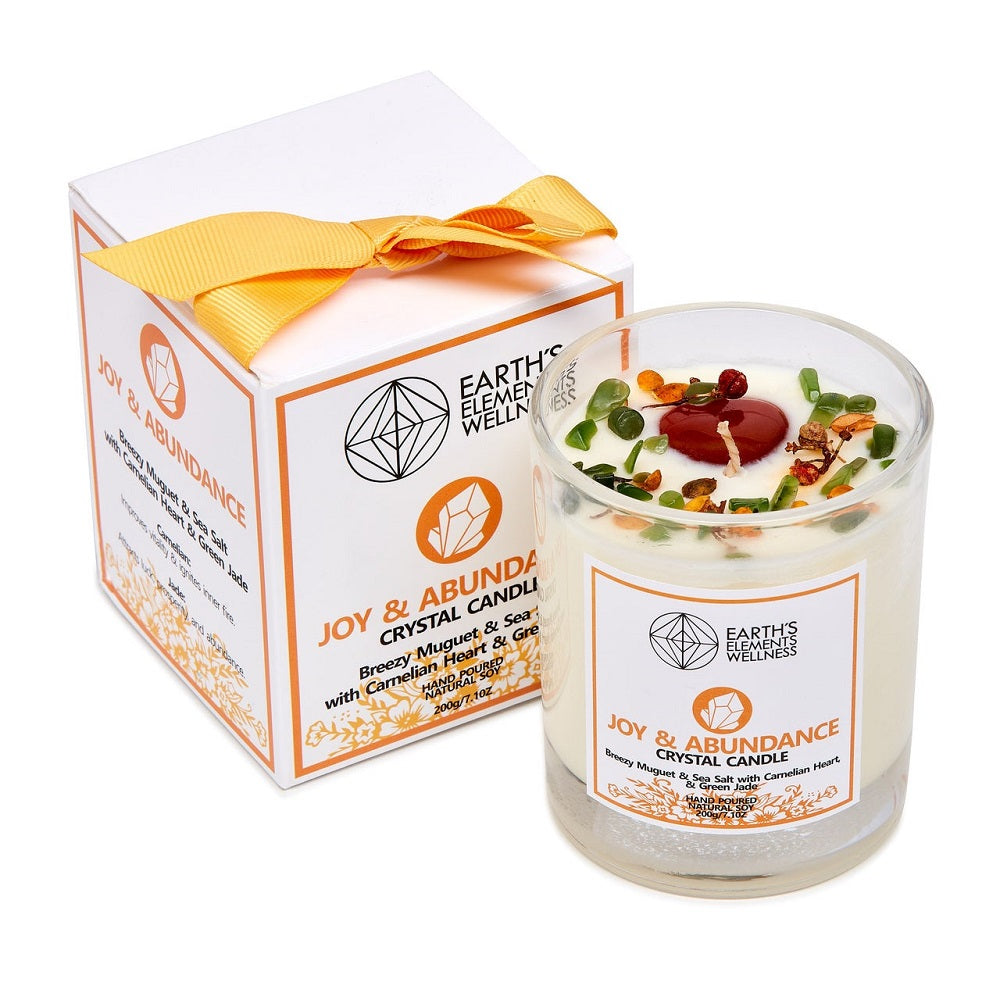Earth's Elements Wellness Candle - Joy & Abundance