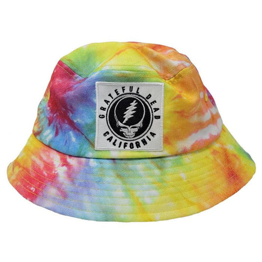 Grateful Dead Steal Your Face Tie Dye Bucket Hat