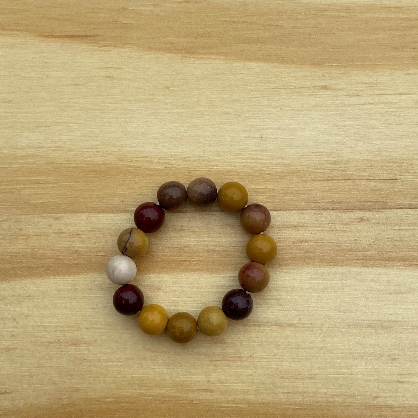 Gemstone Stretch Ring - Mookaite SALE