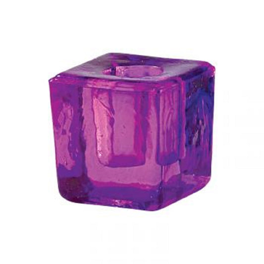 Glass Mini Candle Holder - Assorted Colors