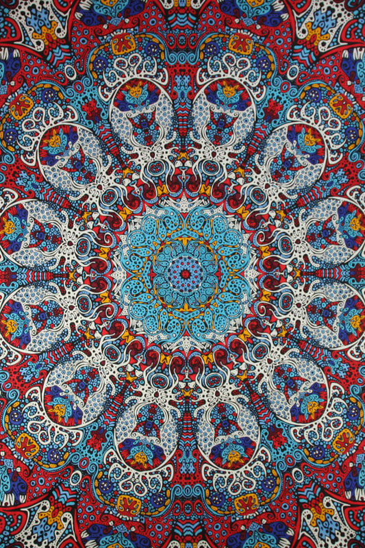 Glow in the Dark Sunburst Tapestry