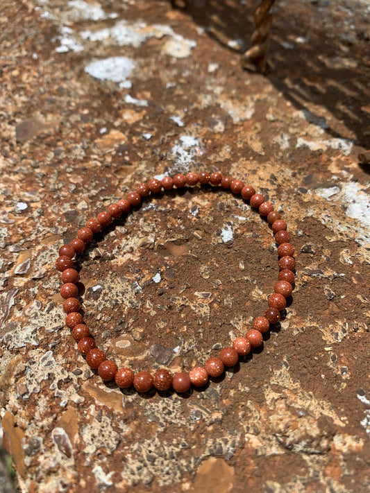 Goldstone Bracelet - 4mm