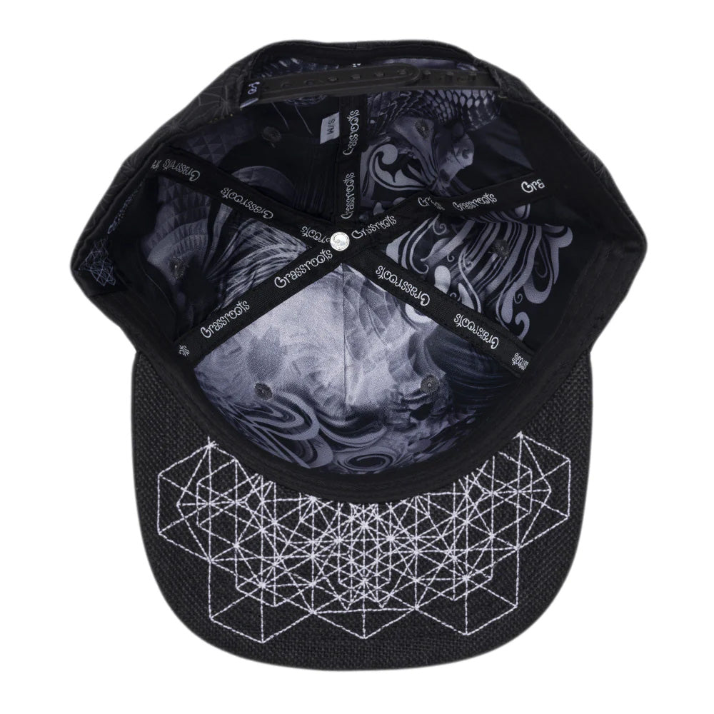 Grassroots California Synthesis Geometric Snapback Hat