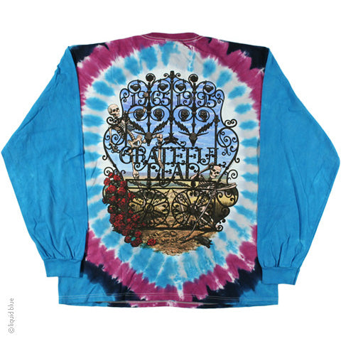 Grateful Dead 30th Anniversary Long Sleeve Tie Dye T-Shirt