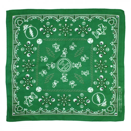 Grateful Dead Bandana Good Ol' Grateful Dead Green