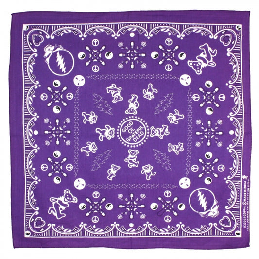 Grateful Dead Bandana Good Ol' Grateful Dead Purple