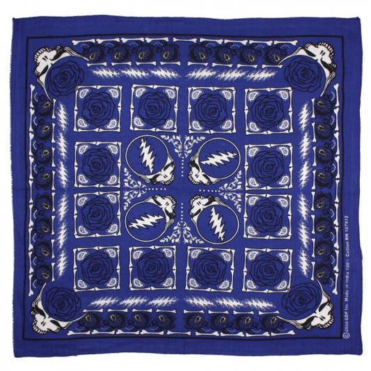 Grateful Dead Bandana Steal Your Face Blue