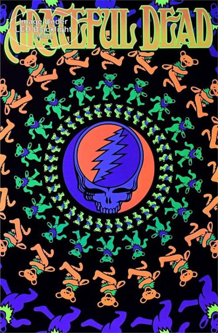 Grateful Dead Black Light Poster
