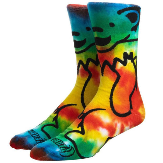 Grateful Dead Dancing Bear Tie Dye Crew Socks